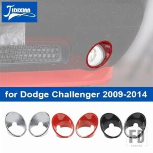 ABS 車フロントフォグライトランプ装飾カバーダッジチャレンジャー 2009-14 外装アクセサリー