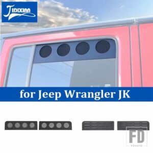 ジープ 合金リアウィンドウベントパネル装飾カバーラングラー JK 2007-2017 車外装アクセサリー