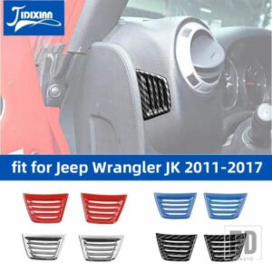 ジープ 車内エアコンベントアウトレット装飾カバーラングラー JK 2011-17用