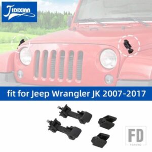 ジープ 車外装エンジンフードラッチキャッチロックアクセサリーラングラー JK 2007-14-2017