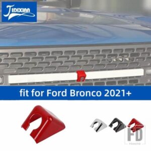 フォード ブロンコ 2021-24 フロントビューカメラレーシンググリルカメラ装飾カバー外装アクセサリー