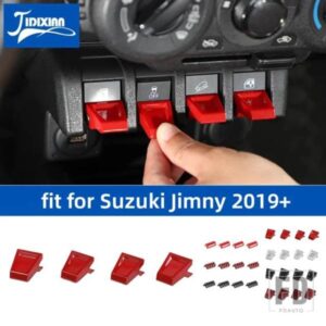 スズキ ジムニー 2019-24 アップ窓リフトスイッチボタン装飾カバーインテリアアクセサリー