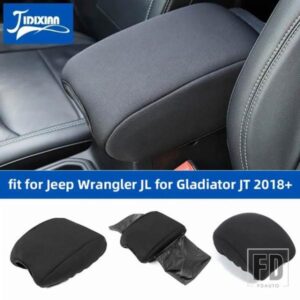 ジープ カーシートアームレストボックスクッションパッドカバー収納袋ラングラー JL グラディエーター JT 2018-24 アップ