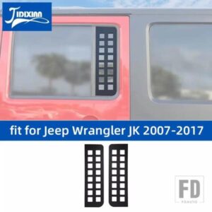 ジープ ラングラー JK 4 ドア 2007-2017 車外装リアドア窓ガラス装飾パネルカバーアクセサリー