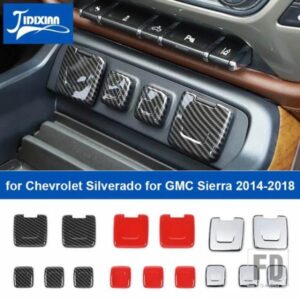シボレー 電源 USB ソケット装飾カバーステッカーシルバラード GMC シエラ 2014-2018 アクセサリー