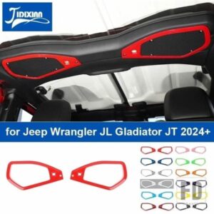 ジープ ABS 車トップルーフスピーカー装飾リングカバーラングラー JL グラディエーター JT 2024 アップインテリアアクセサリー