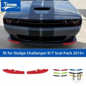フロントバンパースプリッタープロテクターリップスポイラーディフューザーガードカバーダッジチャレンジャー R/T スキャットパック 2015