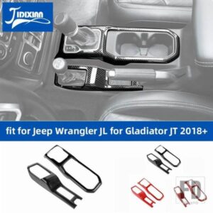 ジープ ラングラー JL グラディエーター JT 2018-244WD ギアシフトカップホルダー装飾カバー