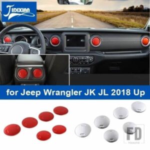 ジープ カーエアコンベントアウトレット装飾カバーアクセサリー ラングラー JL 2018 グラディエーター JT 2018