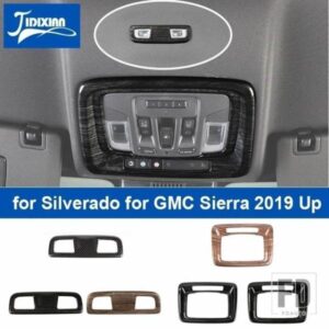 シボレー 車フロントミドル読書灯ランプ装飾カバーシルバラード GMC シエラ 2019-23 アップ