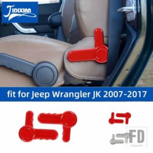 ジープ ラングラー JK 2007-2017 カーシート調整ハンドル装飾カバーインテリアアクセサリー