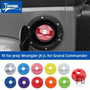 ジープ 自動車用 インナーガス燃料タンクキャップ装飾カバー グランドコマンダー 2006-2010 ラングラー JK JL 2007-2017 2018 アップ用