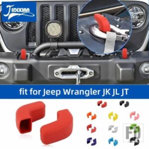 ジープ フロントバンパー牽引トレーラー牽引バーフックカバーラングラー JK JL 2007 グラディエーター JT 2018