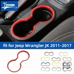 ジープ ラングラー JK 2011-17 車内フロントウォーターカップホルダー装飾カバー