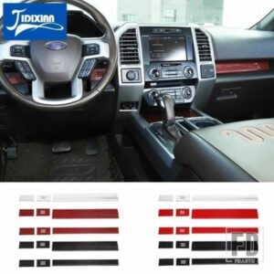 フォード ABS カーセンターコンソールダッシュボード副パイロットステアリングホイール装飾カバーステッカー F150 2015-2020 アクセサリー