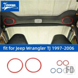 ジープ ABS 車ルーフオーディオスピーカー装飾リングカバーラングラー TJ 1997-00-2006 インテリアアクセサリー