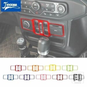 ジープ 窓ボタンコントロールパネル装飾カバーステッカーラングラー JL グラディエーター JT 2018 アップアクセサリー