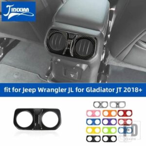 ジープ ラングラー JL グラディエーター JT 2018 アップリアアームレストボックス空調ベントアウトレット装飾カバー