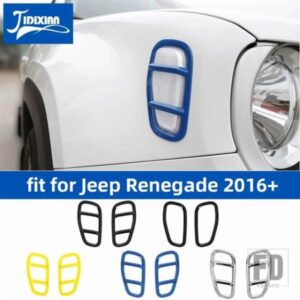ジープ フロントサイドフェンダーライトランプ装飾カバーレネゲード 2016-24 アップ