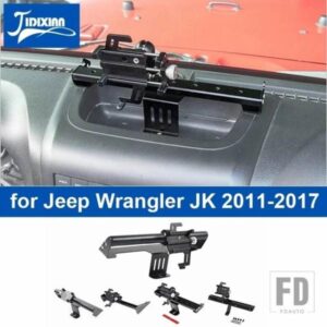 ジープ センターコンソール携帯電話サポートホルダーラングラー JK 2011-17 カーアクセサリー