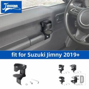 スズキ ジムニー 2019-24 アップドア折りたたみ水ボトルカップホルダーブラケットドリンクホルダー