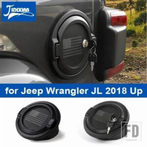 ジープ ガス燃料タンクキャップカバーラングラー JL 2018-23 アップタンクカバー外装アクセサリー