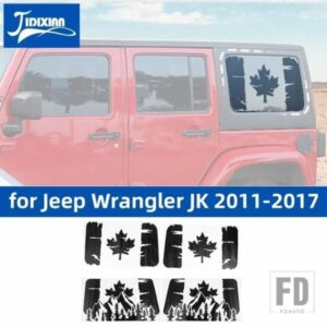 ジープ ラングラー JK 2011-17 リアウィンドウデカール装飾カバーステッカーアクセサリー