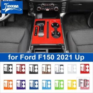 フォード ABS 車インナーギアシフトパネルカップホルダーフレーム装飾カバー F150 2021-23 アップインテリアアクセサリー