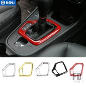 ジープ MOPAI インテリアギアシフトノブパネル装飾フレームカバーチェロキー 2014 2015 2016 20217 2018 カーアクセサリー