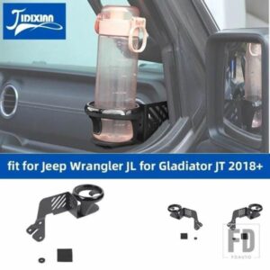 ジープ ラングラー JL グラディエーター JT 2018-24 2025 ドアウォーターカップホルダーブラケットドリンクホルダー