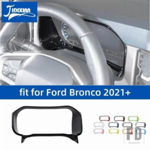 フォード ブロンコ 2021-24 ダッシュボード計器パネル装飾フレームカバーインテリアアクセサリー