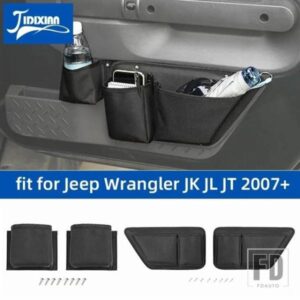 ジープ 片付けフロントドア収納袋ラングラー JK JL 2007 グラディエーター JT 2018 アクセサリー