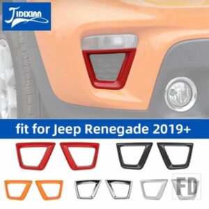 ジープ 車フロントウィンカーライトランプ装飾カバーレネゲード 2019-24 アップアクセサリー