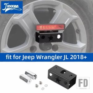 ジープ 車ハイマウントブレーキライトランプホルダーブラケットアクセサリーラングラー JL 2018-24 2025用