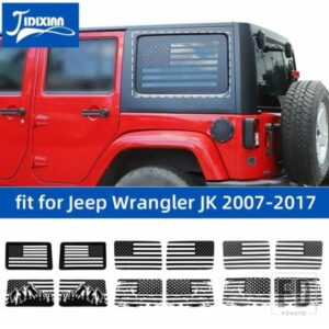 ジープ リアウィンドウデカール装飾ステッカーラングラー JK 2007-17
