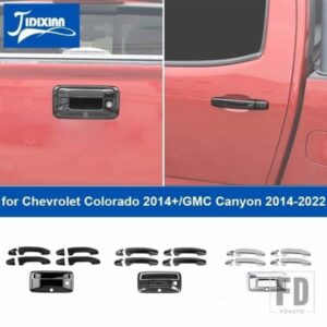 シボレー 車リアテールドアハンドルシェル装飾カバーコロラド 2014-16 GMC キャニオン 2014-2022 用