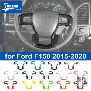 フォード ABS ステアリングホイール装飾パネルカバー F150 2015-20 インテリアアクセサリー