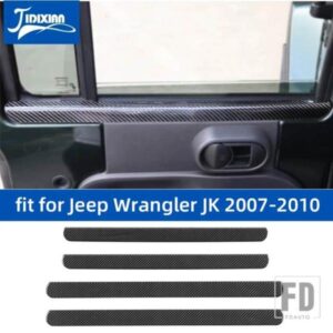 ジープ ドア窓室内装飾ストリップカバートリムラングラー JK 2007 2008 209 2010 アクセサリー
