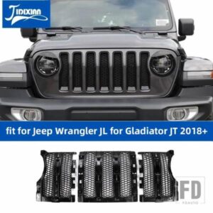 ジープ カーレースグリルインサートグリルカバー ラングラー JL グラディエーター JT 2018-24 アップ用