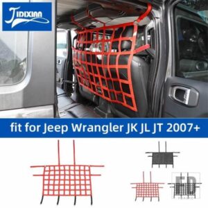 ジープ ラングラー JK JL 2007 グラディエーター JT 2018 リアトランク分離メッシュカーゴネットに適合