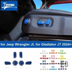 ジープ 車内パワーシート調整ボタン装飾カバーラングラー JL グラディエーター JT 2024 アップアクセサリー