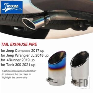 ジープ 車リアテールマフラーカバー コンパス 2017+ ラングラー JL 2018+ 4 ランナー 2019+ タンク 300 2021+