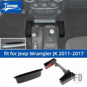 ジープ ギアシフト収納ボックス副パイロットアームレストオーガナイザートレイラングラー JK 2011-2017 片付けアクセサリー