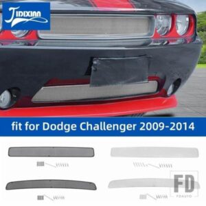 ダッジチャレンジャー 2009-14 車外装フロントバンパーグリルメッシュ装飾装飾カバー