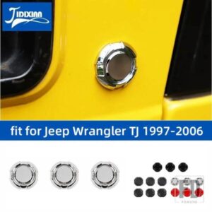 ジープ 車外装ドア鍵穴装飾カバーラングラー TJ 35582