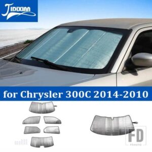 フロントリアフロントガラス窓サンシェードサンバイザーカバークライスラー 300C 2004-2010 インテリアアクセサリー