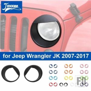 ジープ ラングラー JK 2007-17 ヘッドライトライトランププロテクター装飾カバー