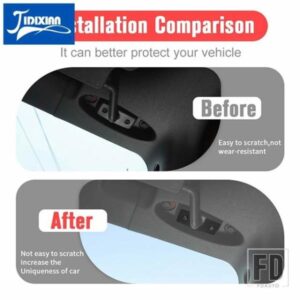 ジープ ラングラー JK 2007-2017 サンバイザークリップリペアキットガード交換セットインテリアアクセサリー