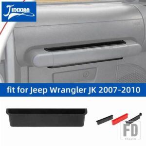 ジープ ラングラー JK 2007 2008 2009 2010 ピリオンシート副パイロットハンドル収納ボックストレイインテリアアクセサリー
