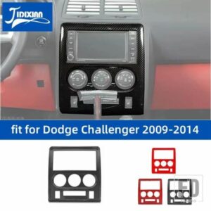 ダッジチャレンジャー 2009-14 カーインテリアセンターコンソールナビゲーションパネル装飾カバー